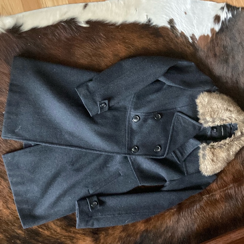 Banana Republic Removable Faux Fur Collar